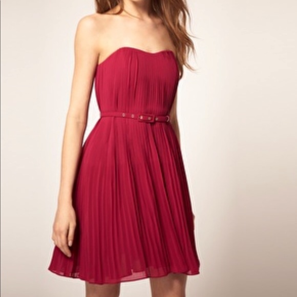 French Connection Shelby Dress  Red US6 - Picture 2 of 8